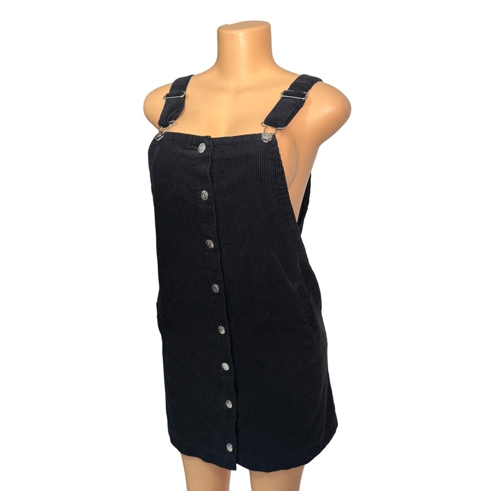 Re Generation Black Corduroy Mini Dress Size M‎